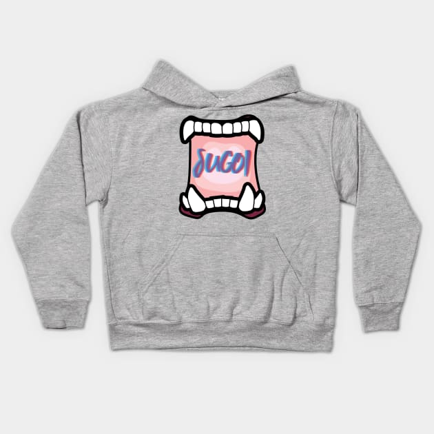 Amazing Jaws Kids Hoodie by misogenki